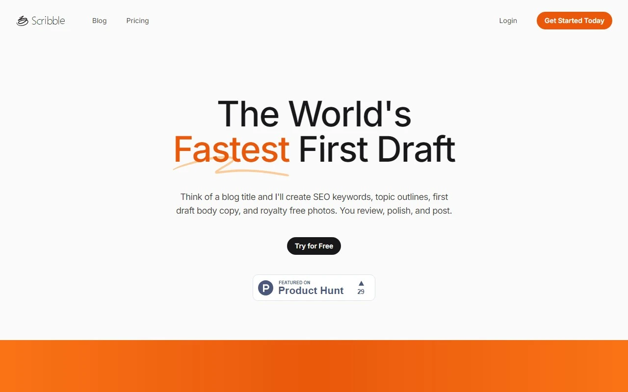 Scribble - Your AI Blog Writing Expert Scribble - Your AI Blog Writing Expert