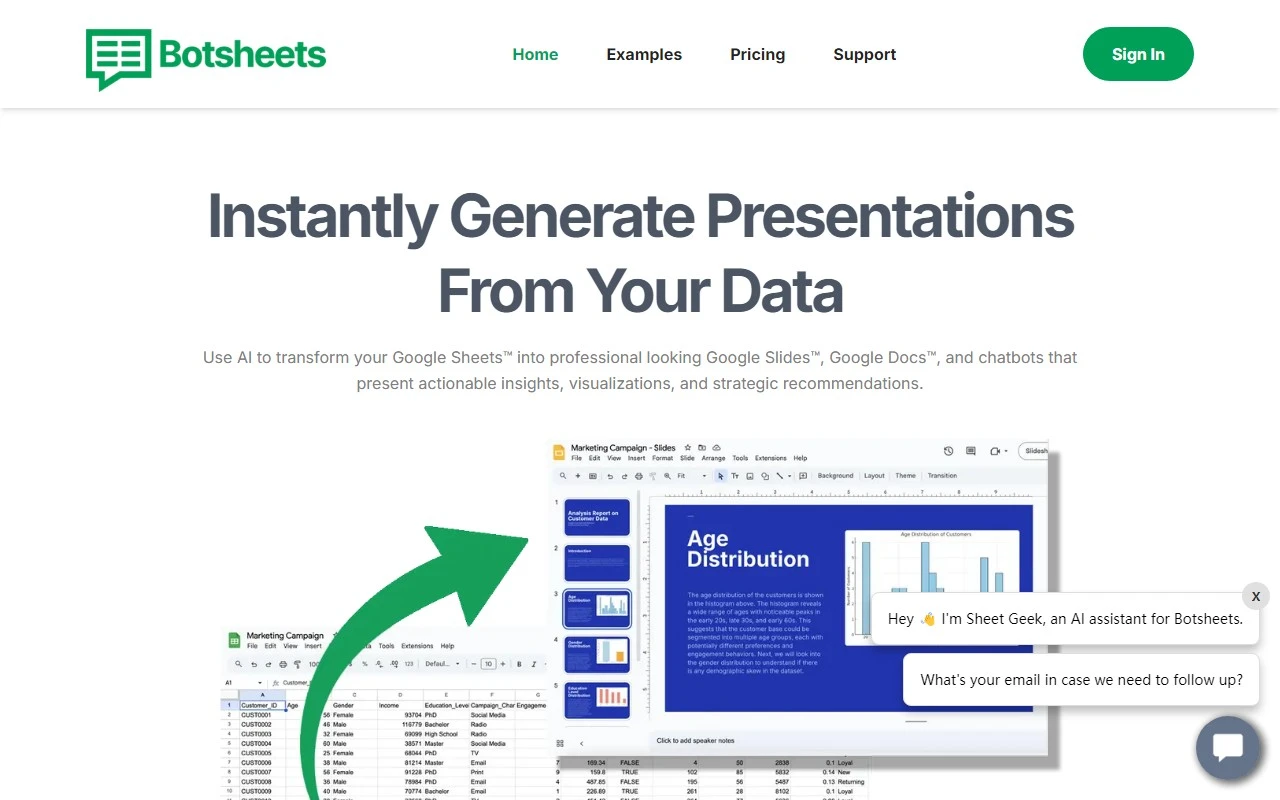Botsheets: Chat Automation With Google Sheets