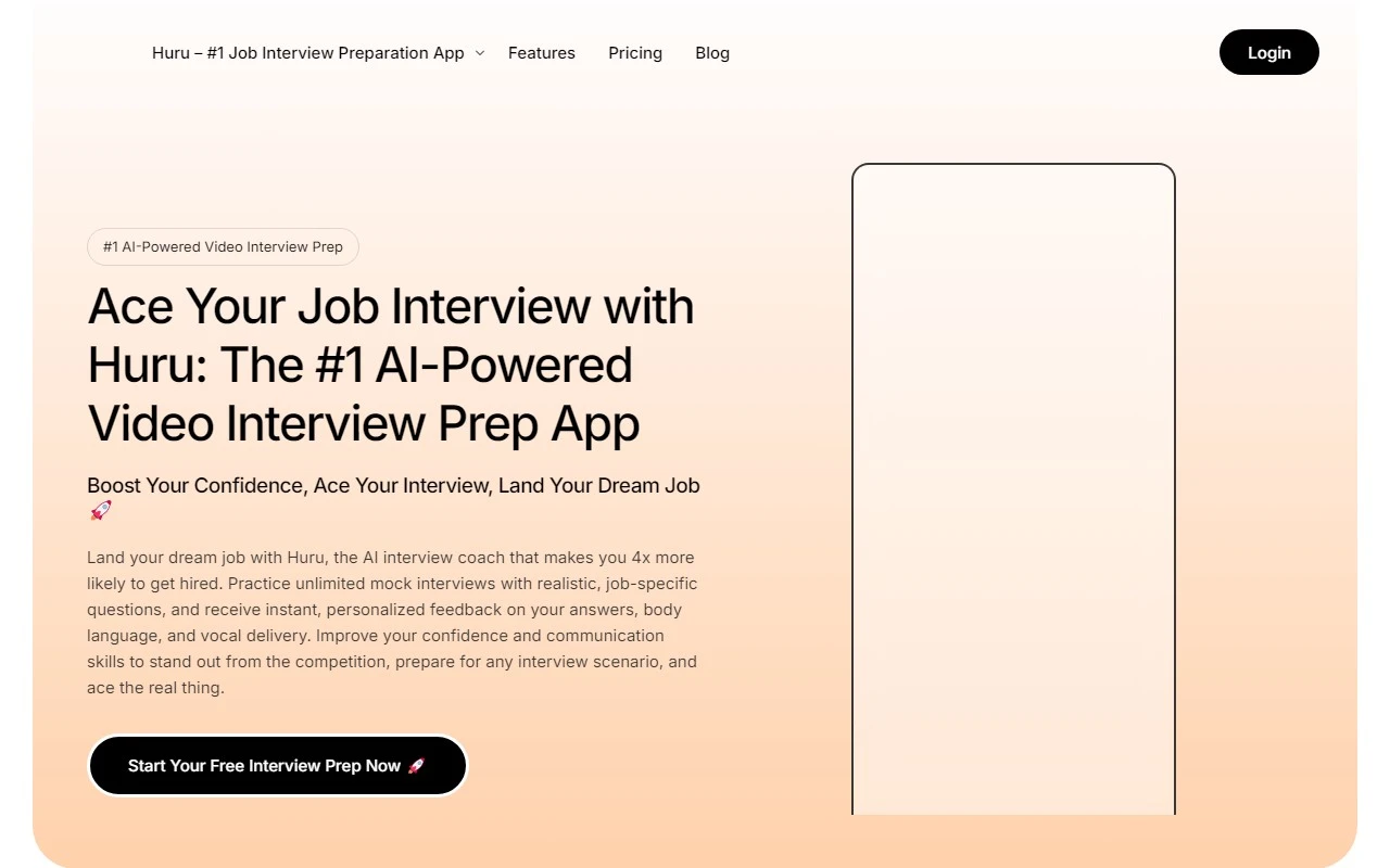 Huru - AI Job Interview Preparation Coaching App