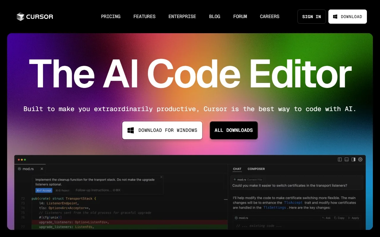 Cursor - The AI-first Code Editor