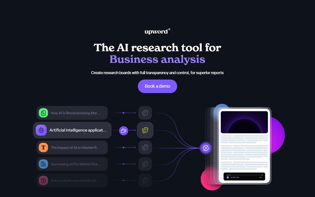 Upword - AI powered content summarization tool