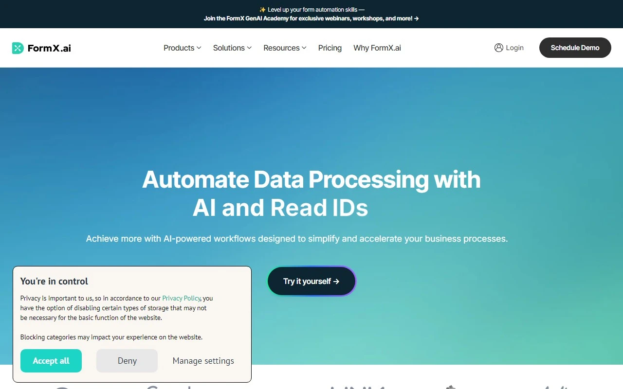 FormX.ai - Form and Document Extractor with AI