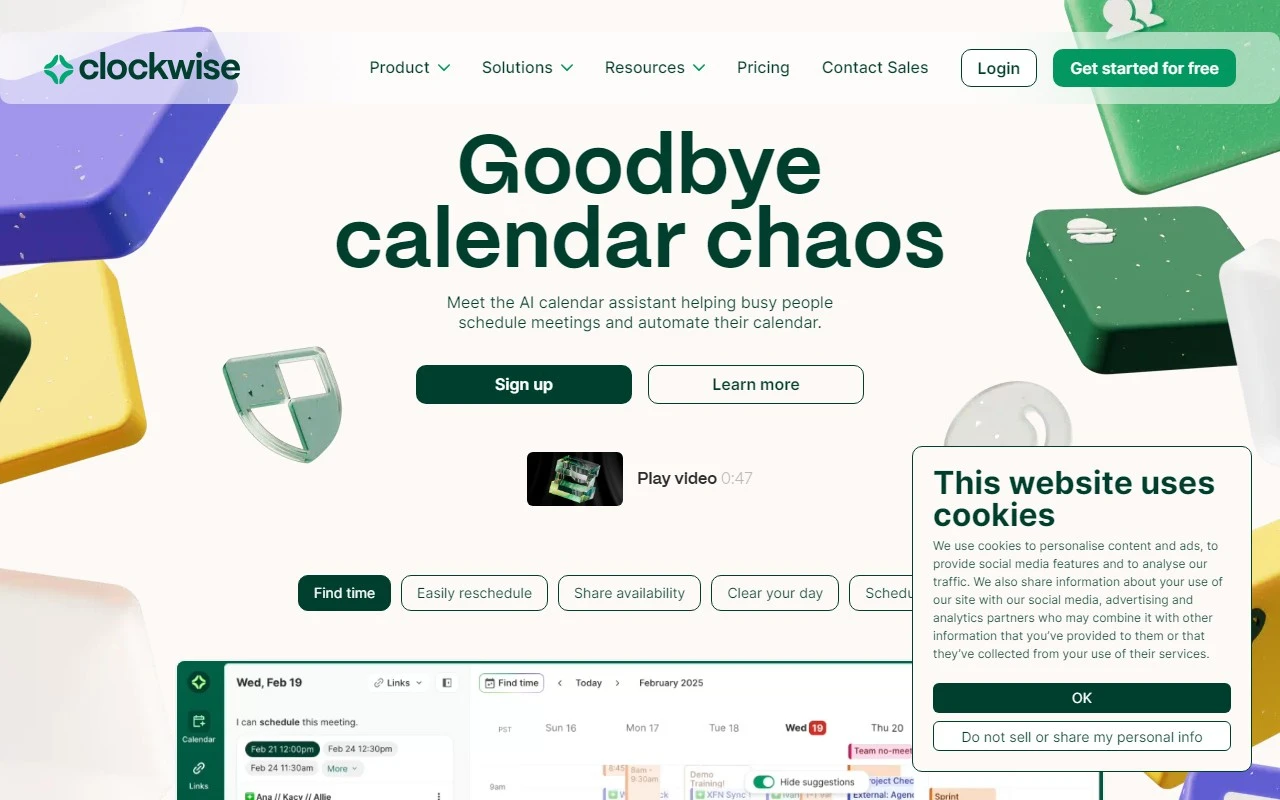 Clockwise: AI Powered Time Management Calendar