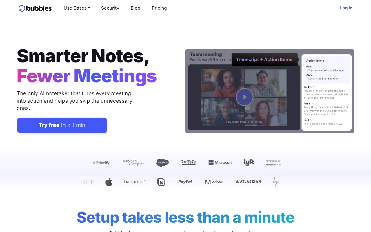 Bubbles - AI Meeting Note Taker & Screen Recorder