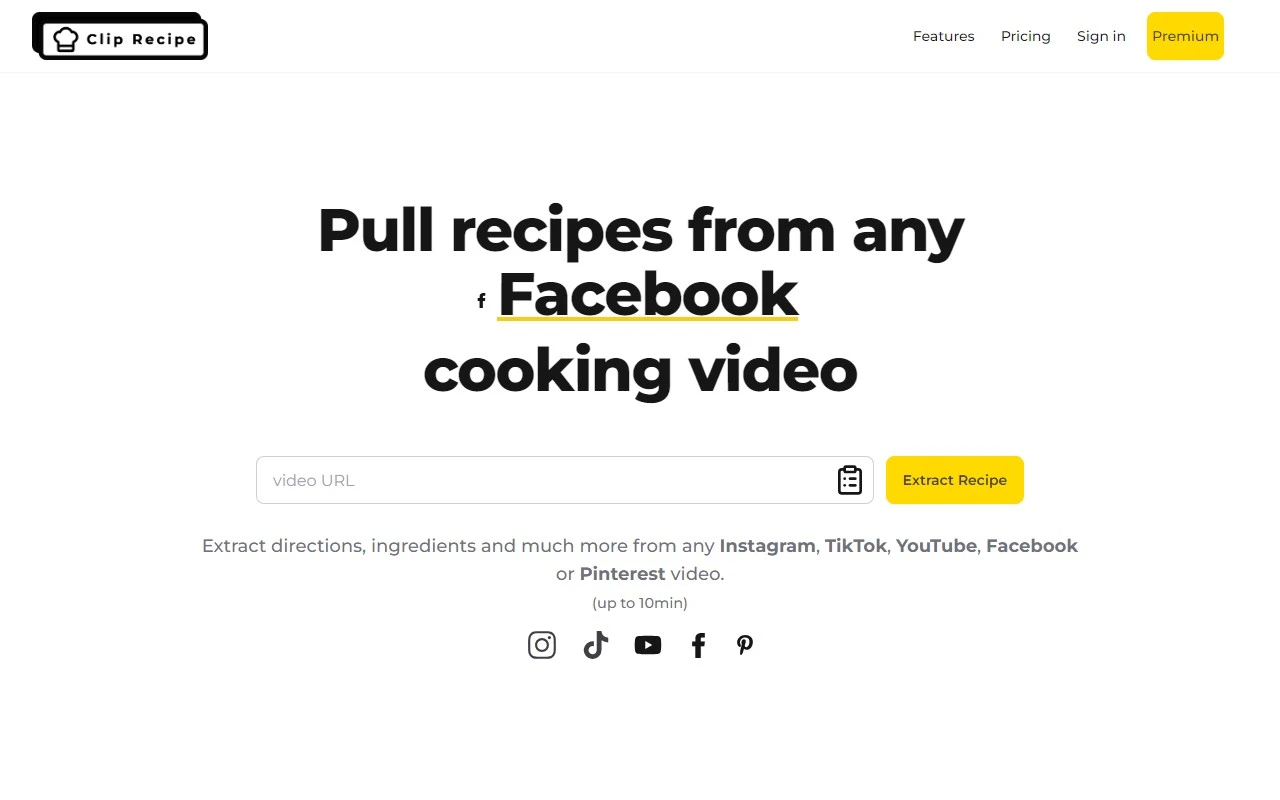 Clip Recipe