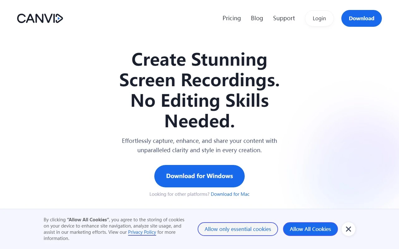 Canvid AI Screen Recorder Canvid AI Screen Recorder
