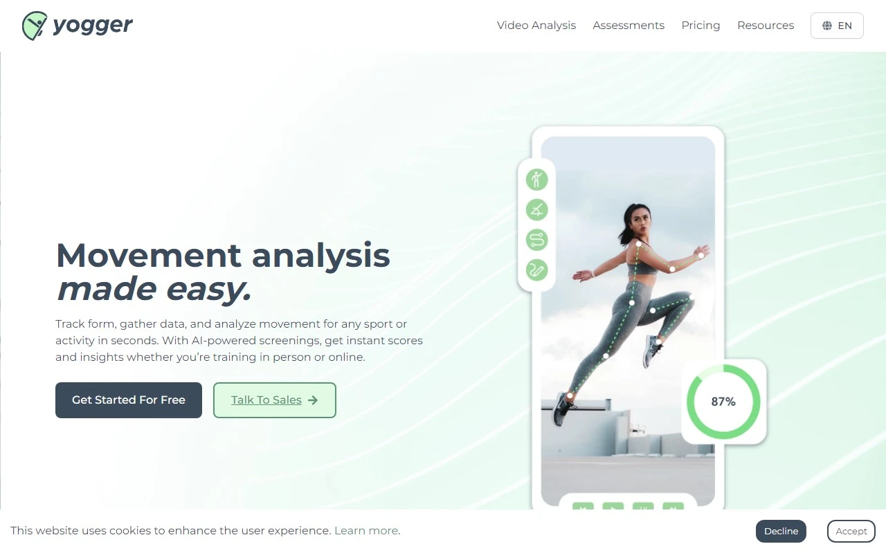 Yogger | Video Analysis App & AI Movement Screenings