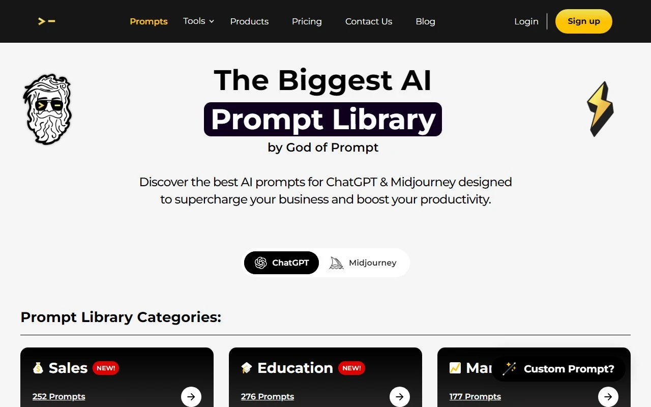 AI Prompt Library by God of Prompt