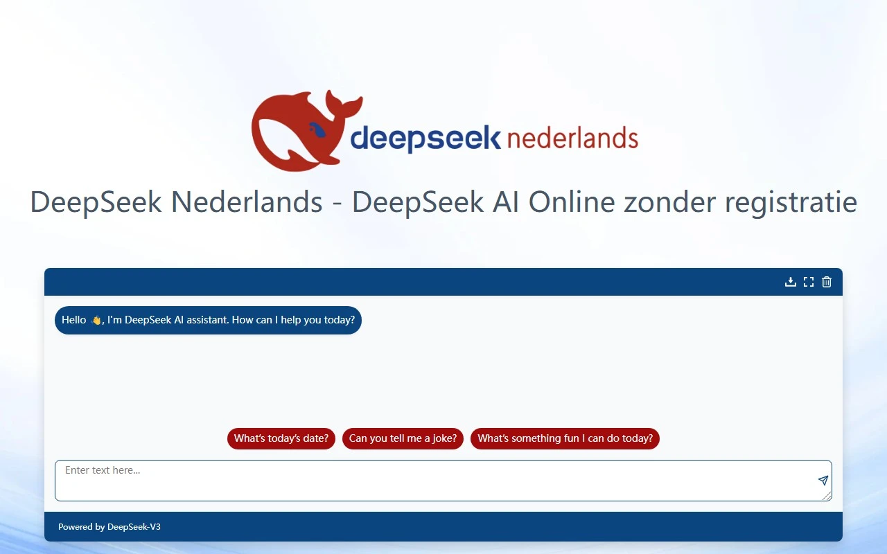 DeepSeek Nederlands