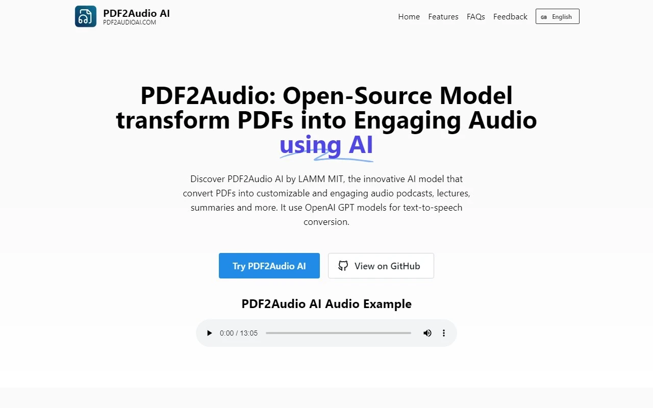 PDF2Audio