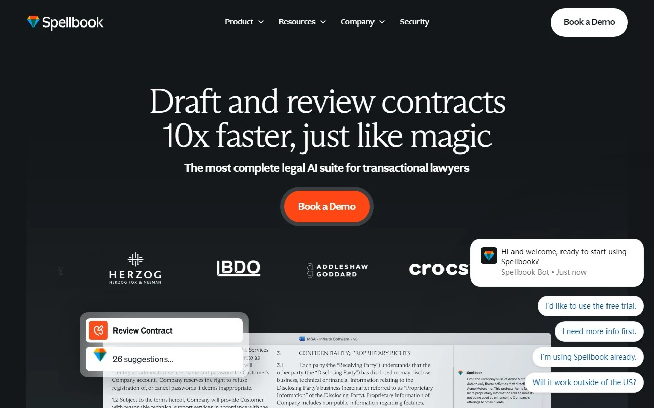 Spellbook - AI Contract Drafting & Review