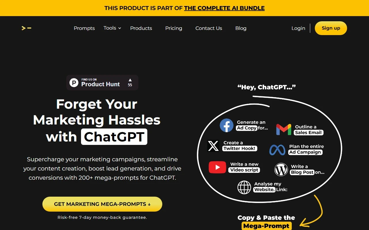 200+ ChatGPT Mega-Prompts for Marketing
