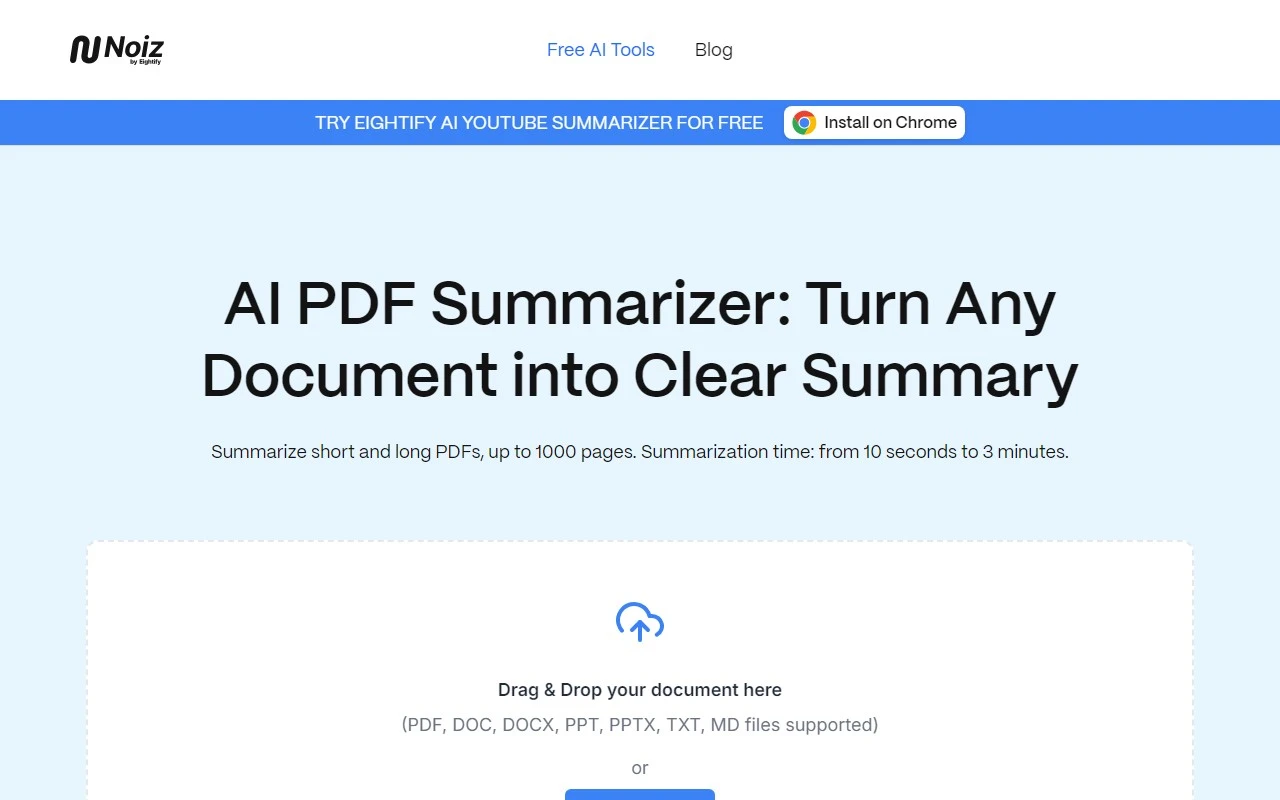AI PDF Summarizer | Noiz