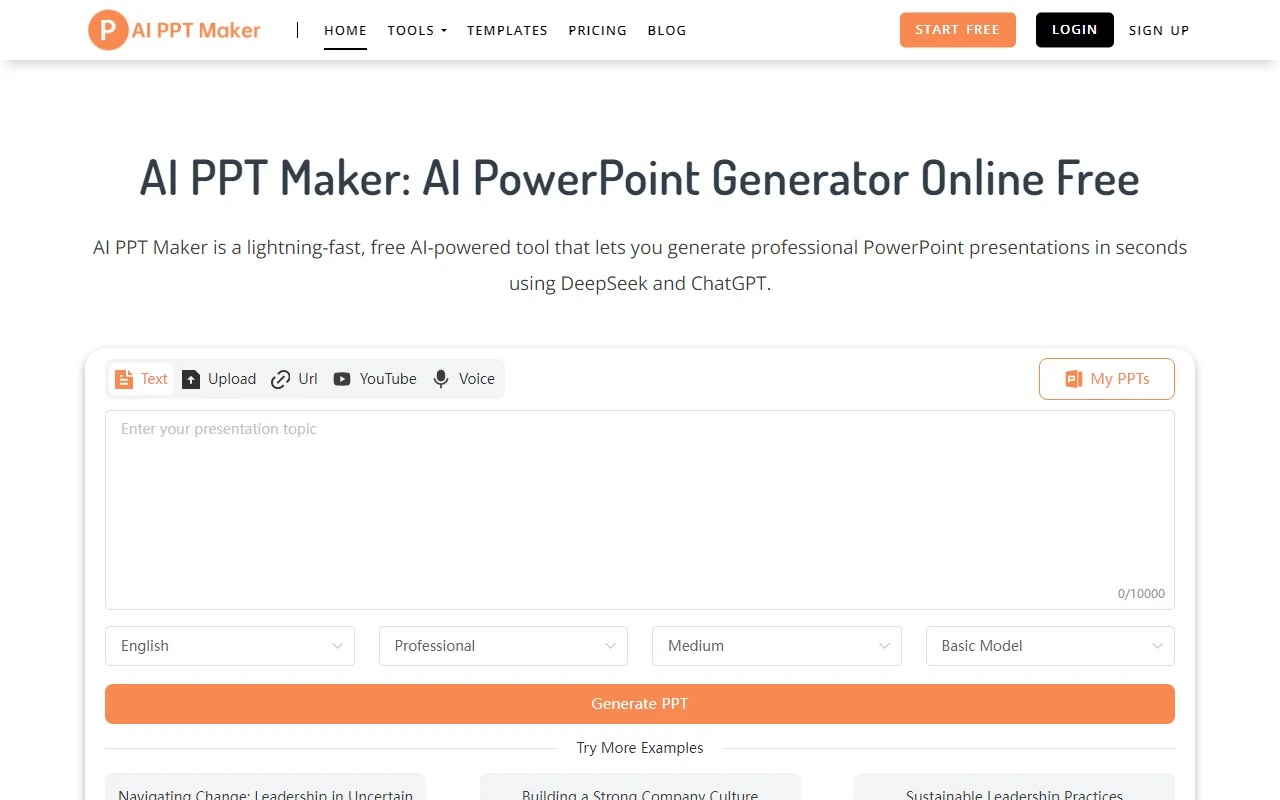 AI PPT Maker