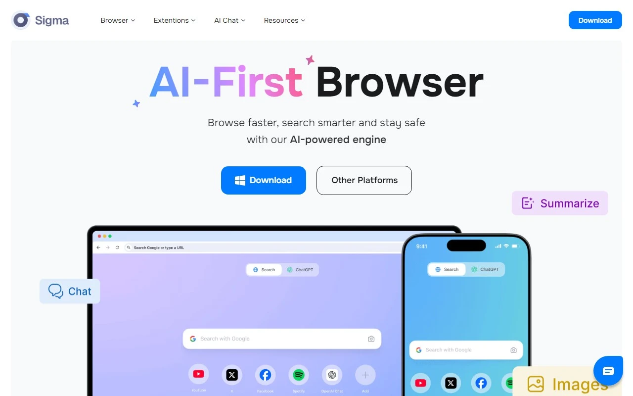 Sigma AI Browser Sigma AI Browser